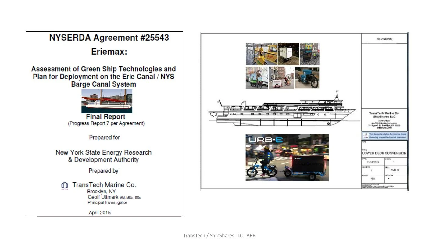 Slide 9: Eriemax and green ship technologies. Read the slide text below.