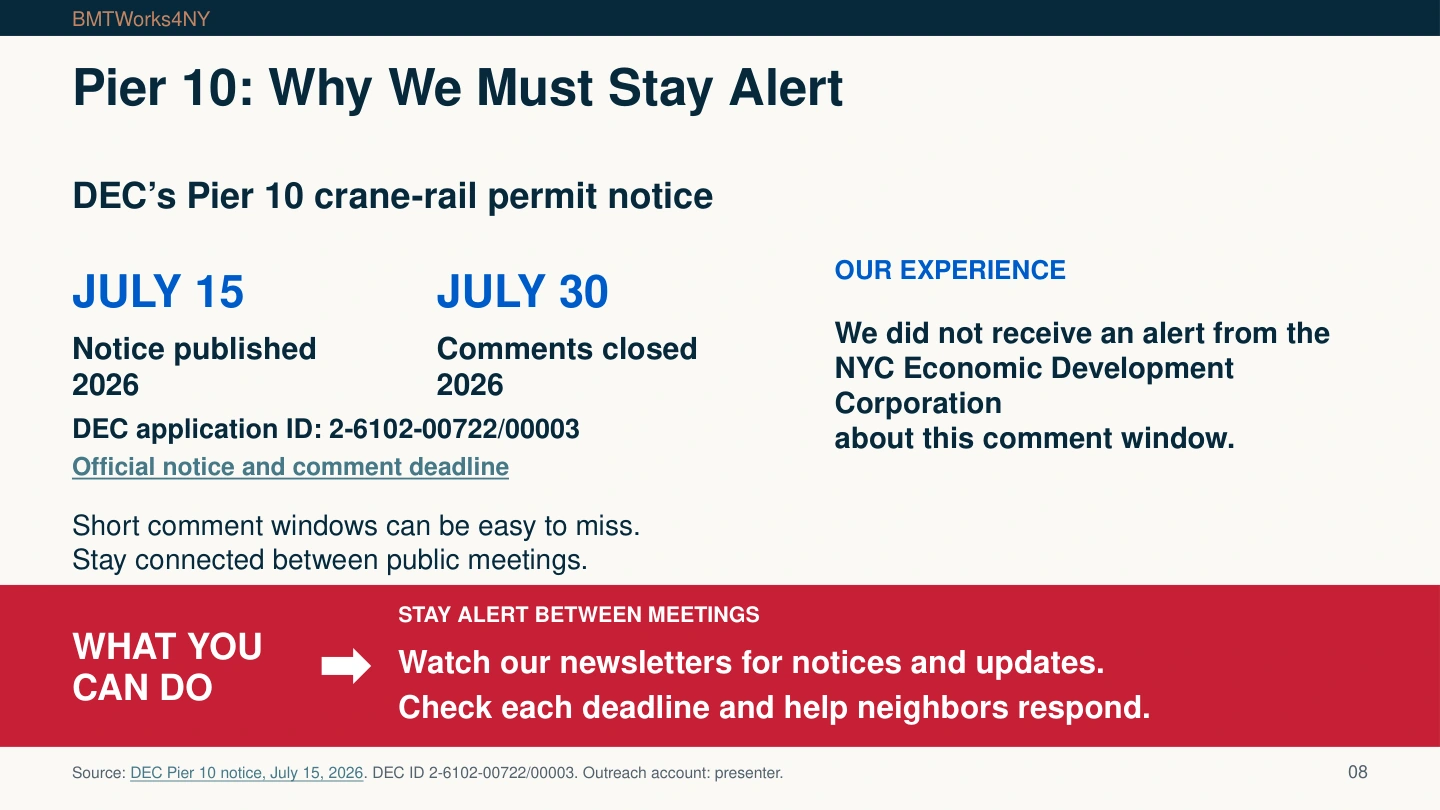 Pier 10: Why We Must Stay Alert